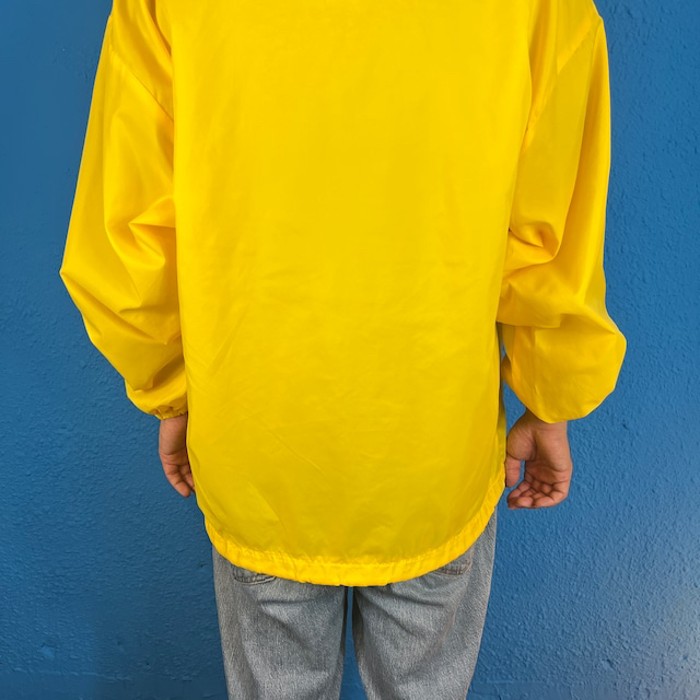 90s Yellow Nylon Anorak Hoodie | Vintage.City 古着屋、古着コーデ情報を発信