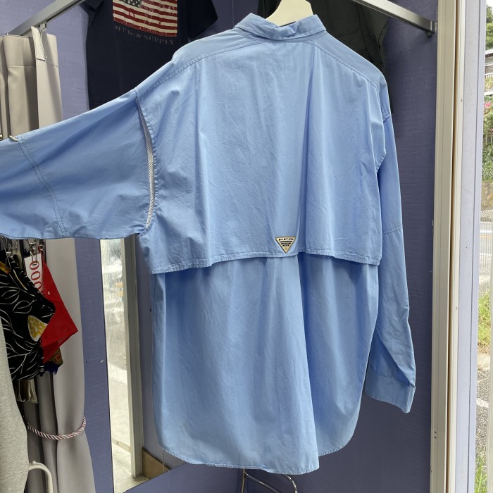 90s Columbia nylon shirt / lavender | Vintage.City 古着屋、古着コーデ情報を発信