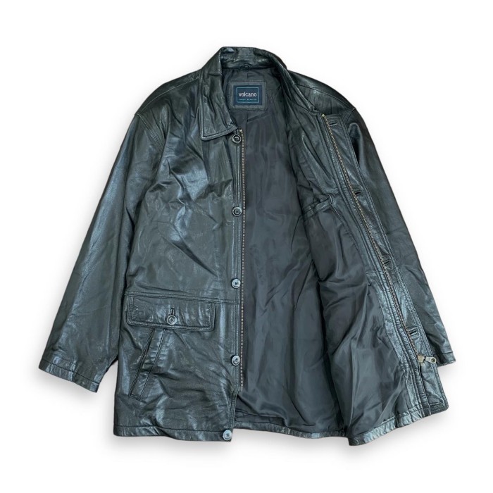 old Sheepskin Leather Half Coat | Vintage.City 古着屋、古着コーデ情報を発信