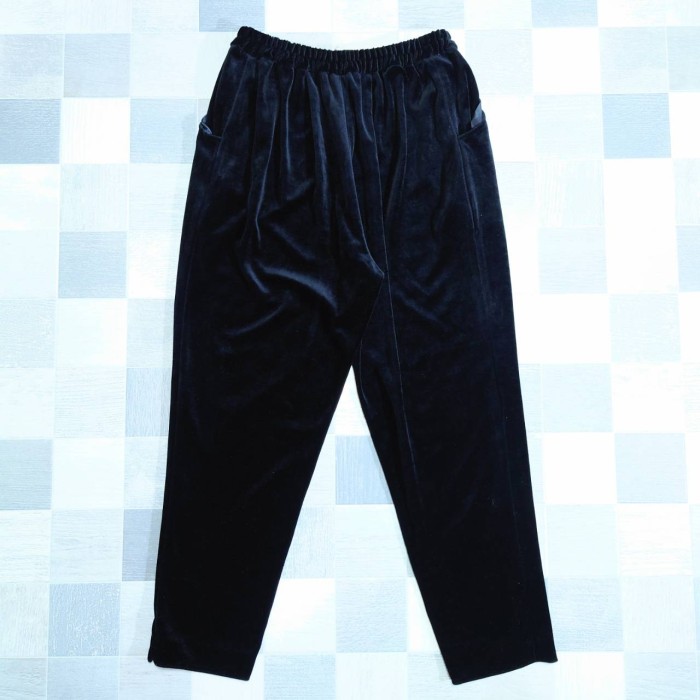La Noche ベロア イージー パンツ ブラック M 日本製 | Vintage.City 古着屋、古着コーデ情報を発信