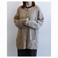 Portuguese Old Flower Knit Cardigan | Vintage.City ヴィンテージ 古着