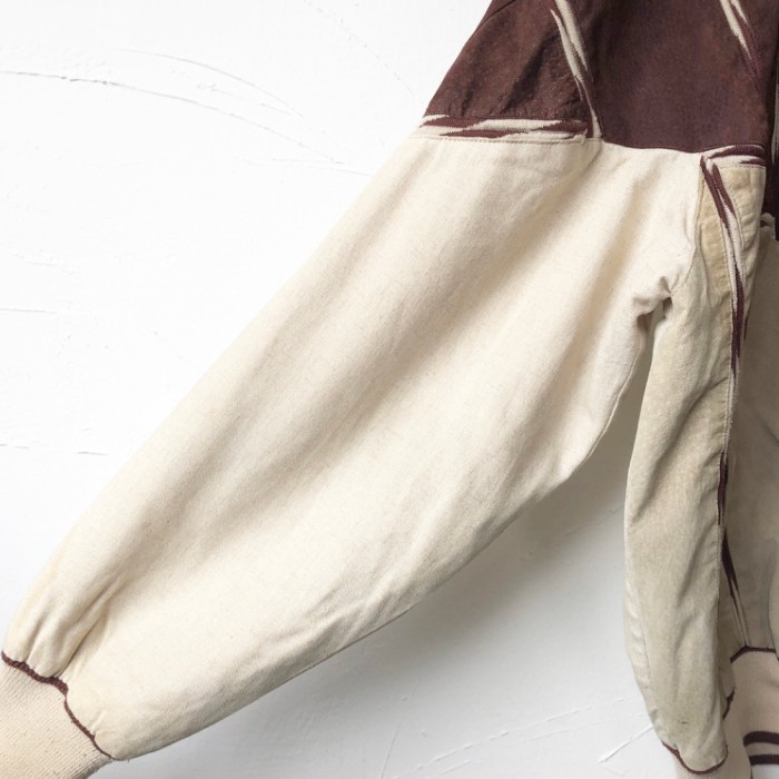 Leather switching cardigan レザー切り替えカーディガン | Vintage.City 빈티지숍, 빈티지 코디 정보