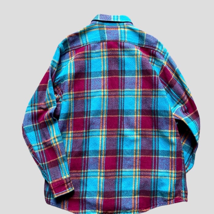 90’s FIVE BROTHER Heavy Flannel Shirt | Vintage.City 빈티지숍, 빈티지 코디 정보