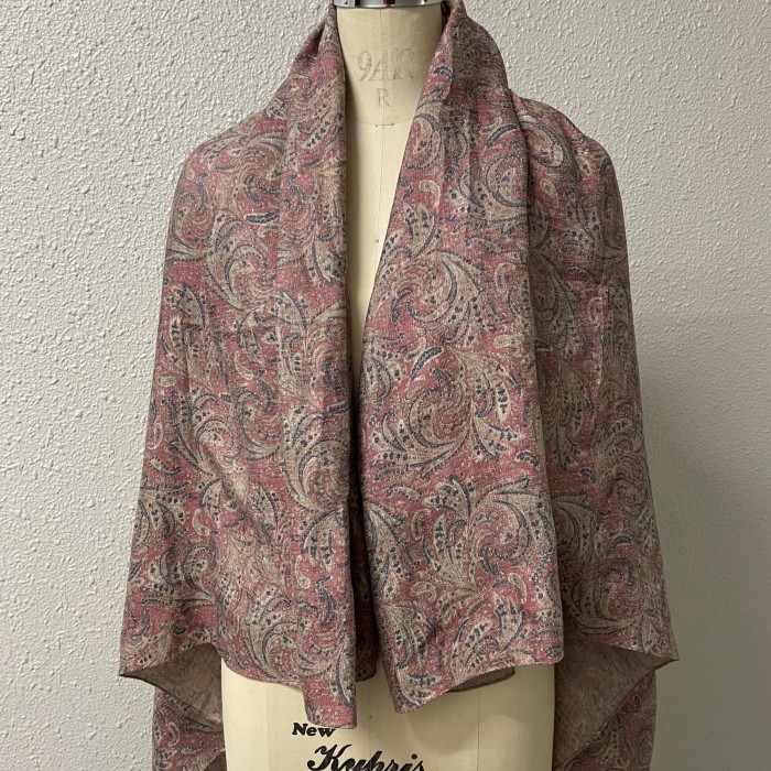 Vintage wool linen fabric scarf | Vintage.City 古着屋、古着コーデ情報を発信