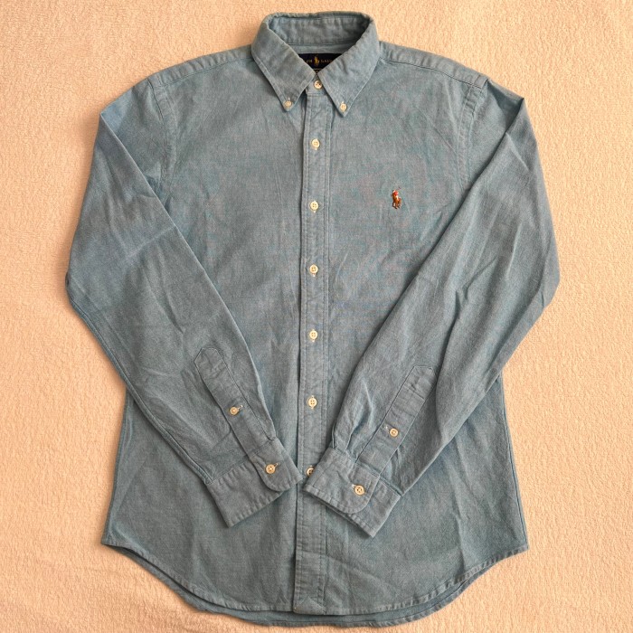 Ralph Lauren ラルフローレン オックスフォードシャツ ブルー M | Vintage.City 古着屋、古着コーデ情報を発信