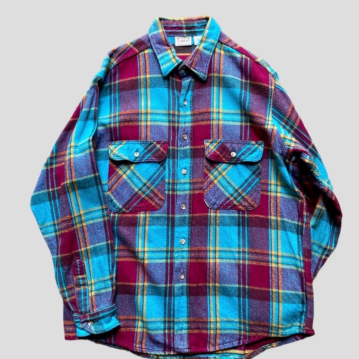 90’s FIVE BROTHER Heavy Flannel Shirt | Vintage.City 古着屋、古着コーデ情報を発信
