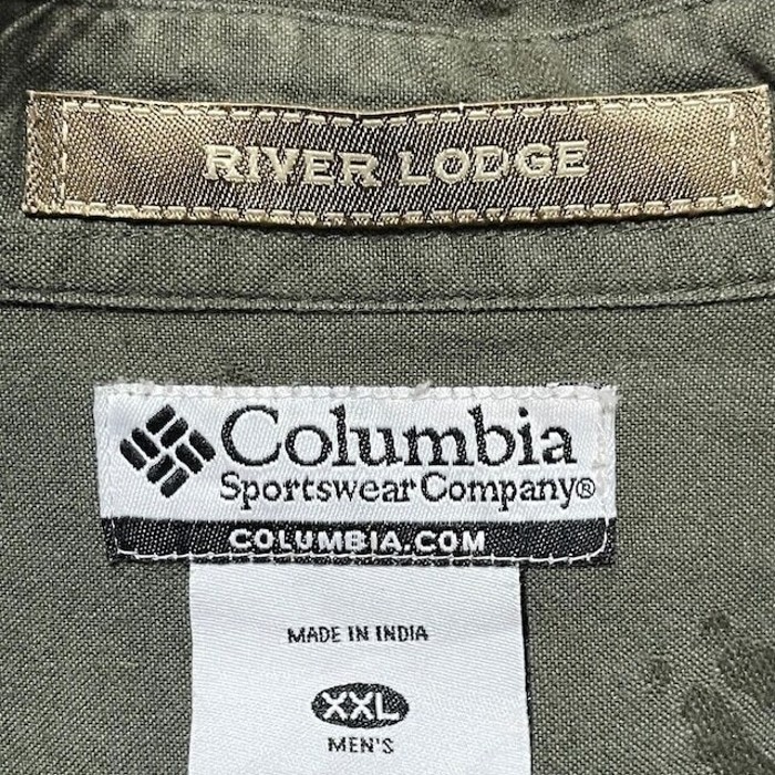 “Columbia” L/S Oversized Pattern Shirt | Vintage.City 古着屋、古着コーデ情報を発信