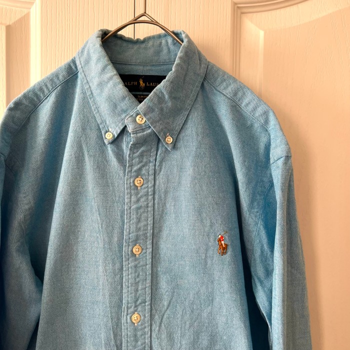 Ralph Lauren ラルフローレン オックスフォードシャツ ブルー M | Vintage.City 빈티지숍, 빈티지 코디 정보