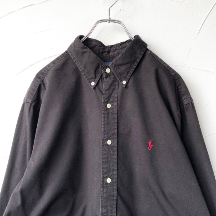 "Ralph Lauren" BD shirt ラルフシャツ ブラック | Vintage.City 古着屋、古着コーデ情報を発信