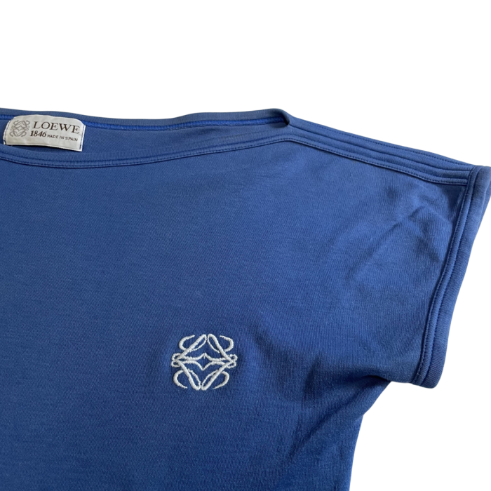 Loewe One-point Logo Tee Blue | Vintage.City 古着屋、古着コーデ情報を発信