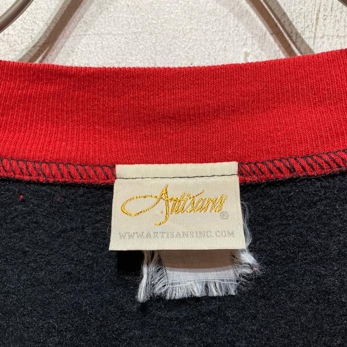 “Artisans” Print Sweat Cardigan | Vintage.City 古着屋、古着コーデ情報を発信