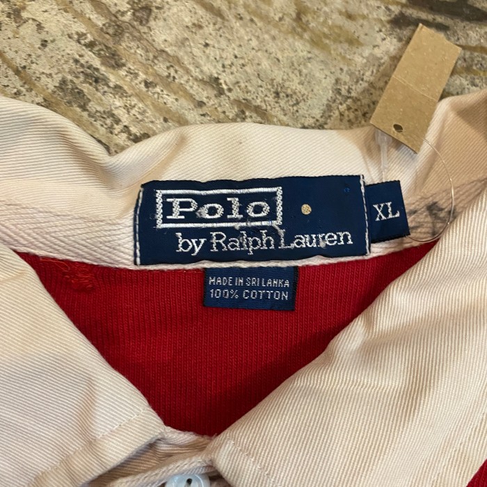 USED ラルフローレン ロゴ刺繍 ラガーシャツ  XL レッド | Vintage.City 古着屋、古着コーデ情報を発信