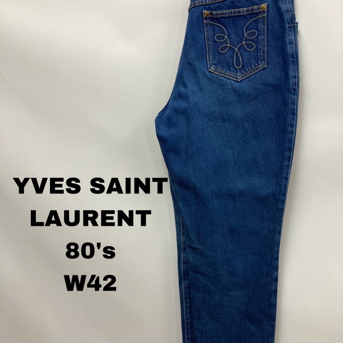 yves saint laurent 80's ブルーデニム vintage | Vintage.City