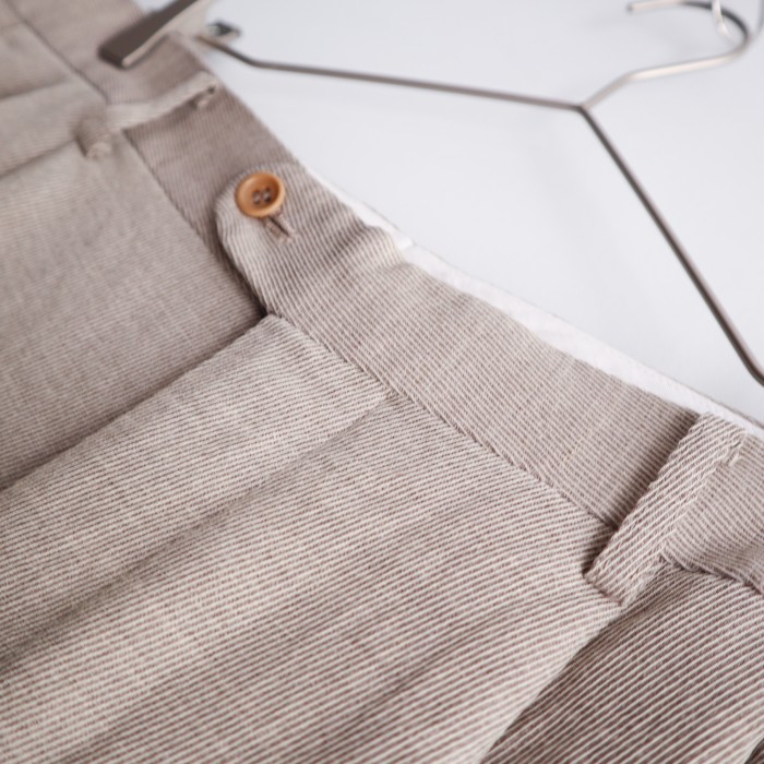 " KENZO " linen mix natural wide slacks | Vintage.City 古着屋、古着コーデ情報を発信