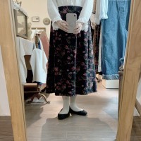 used corduroy flower skirt | Vintage.City ヴィンテージ 古着