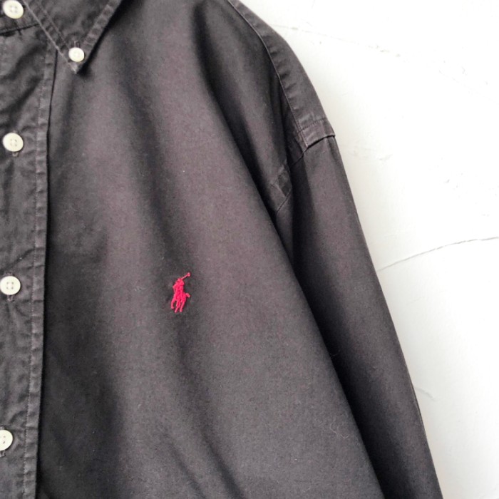 "Ralph Lauren" BD shirt ラルフシャツ ブラック | Vintage.City 古着屋、古着コーデ情報を発信