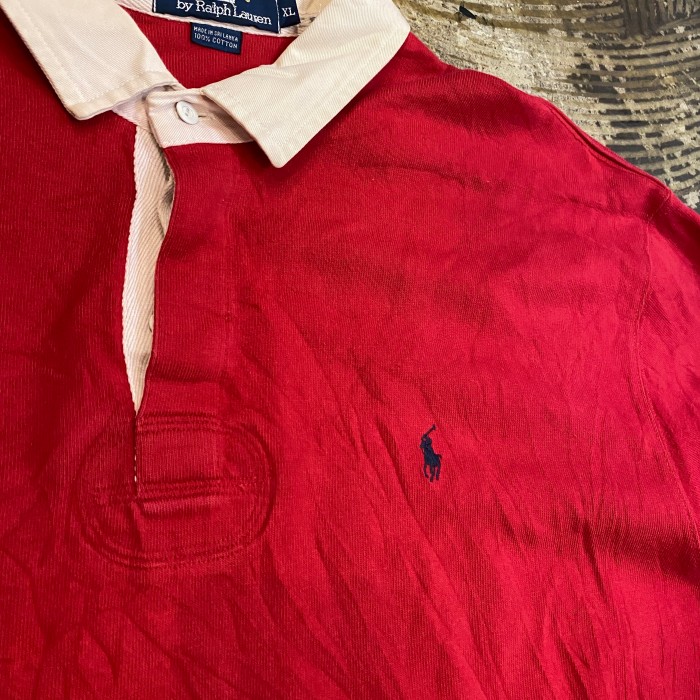 USED ラルフローレン ロゴ刺繍 ラガーシャツ  XL レッド | Vintage.City Vintage Shops, Vintage Fashion Trends