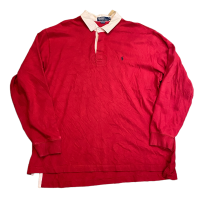 USED ラルフローレン ロゴ刺繍 ラガーシャツ  XL レッド | Vintage.City ヴィンテージ 古着