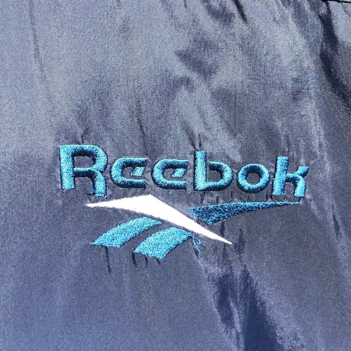 90s リーボック ナイロンジャケット ジップアップ 胸刺繍ロゴ L 