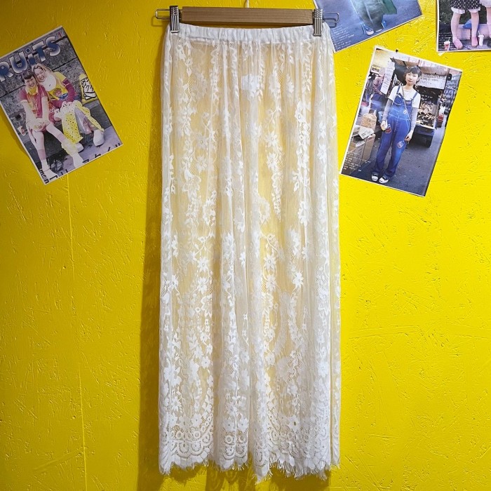 vintage white lace long skirt/2241 | Vintage.City Vintage Shops, Vintage Fashion Trends
