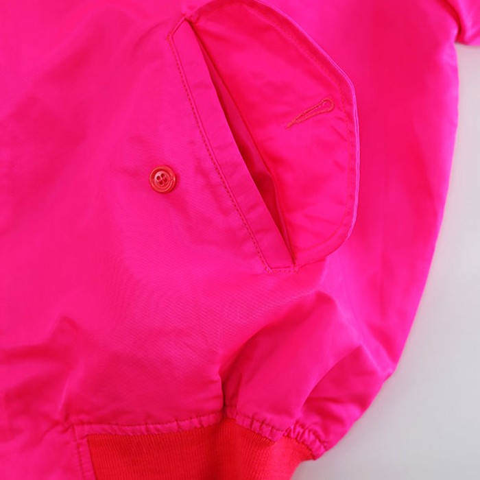 G-9 Style Fluorescent Pink Nylon Jacket | Vintage.City 古着屋、古着コーデ情報を発信