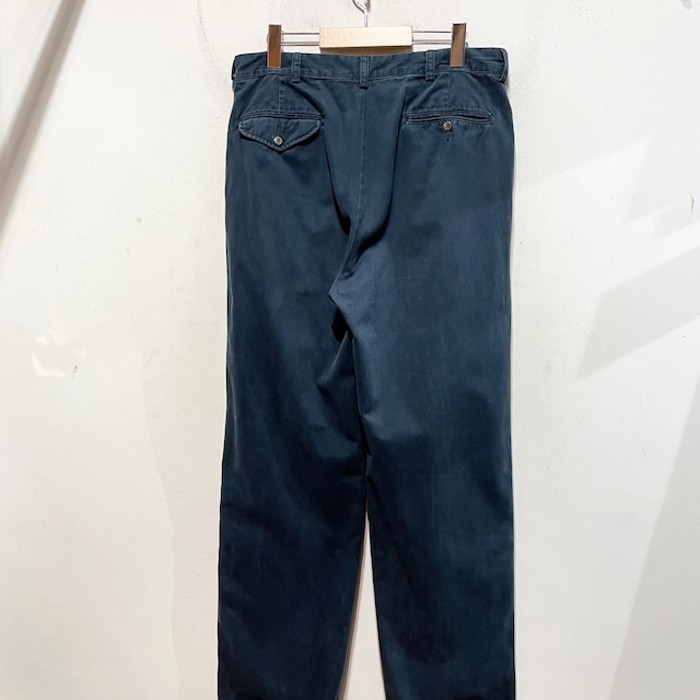 “Ralph Lauren” 2Tuck Chino Trousers NAVY | Vintage.City Vintage Shops, Vintage Fashion Trends