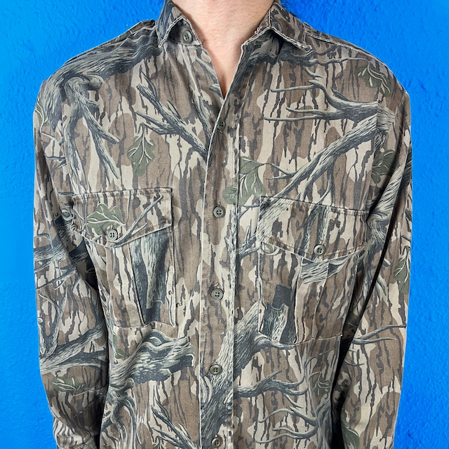 80s Camouflage Long Sleeve Shirt