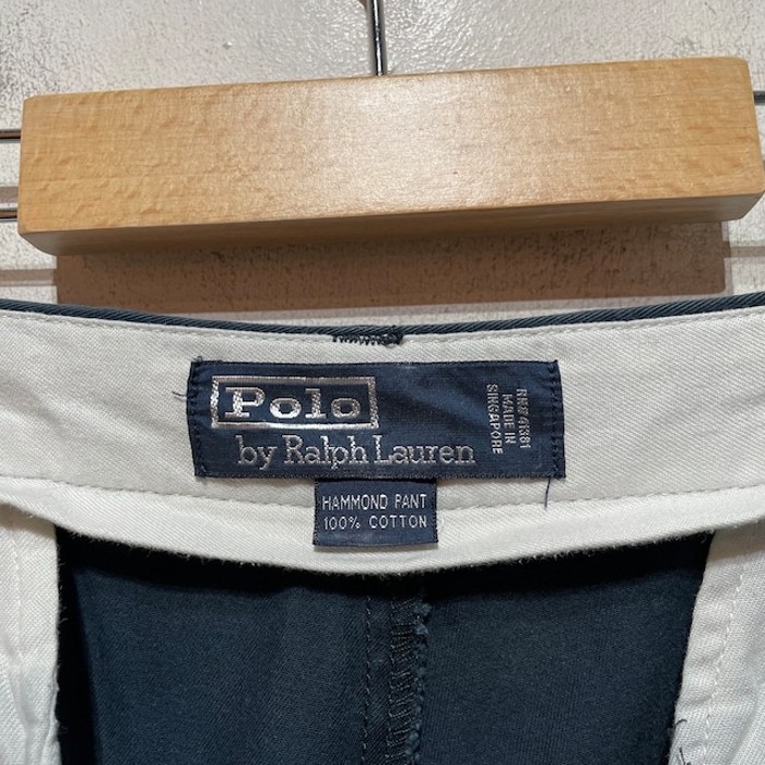 “Ralph Lauren” 2Tuck Chino Trousers NAVY | Vintage.City 古着屋、古着コーデ情報を発信
