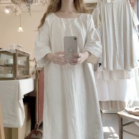 antique French linen dress | Vintage.City ヴィンテージ 古着