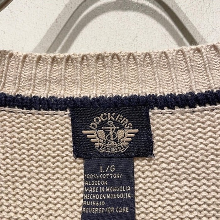 "DOCKERS" Line Cotton Knit | Vintage.City 빈티지숍, 빈티지 코디 정보