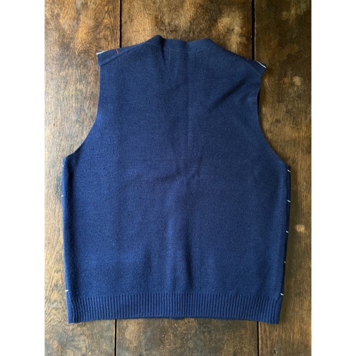 knit vest / ニットベスト メンズL 青 | Vintage.City 빈티지숍, 빈티지 코디 정보