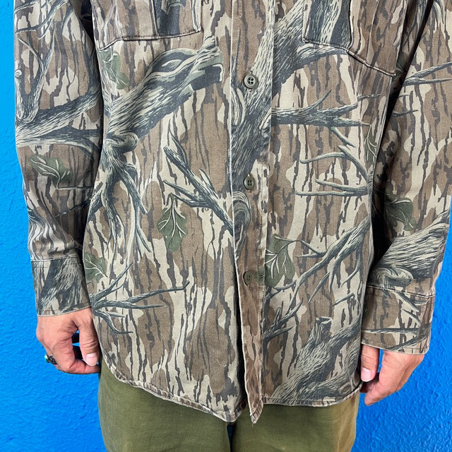80s Camouflage Long Sleeve Shirt