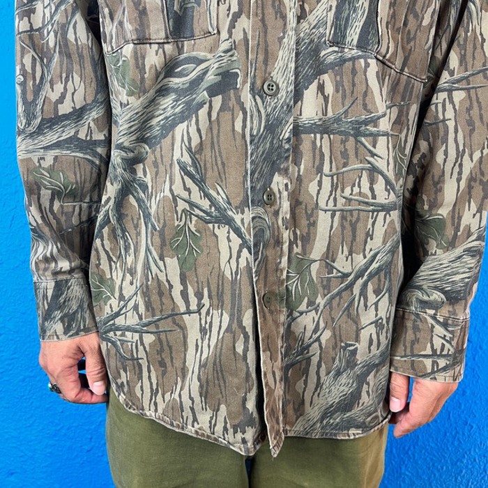 80s Camouflage Long Sleeve Shirt | Vintage.City ヴィンテージ 古着