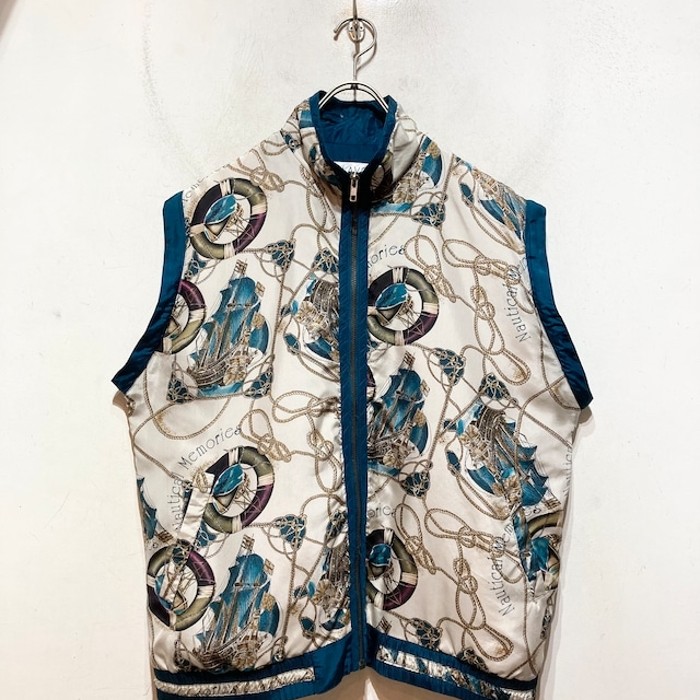 “LAVON” Zip Up Silk Vest | Vintage.City 古着屋、古着コーデ情報を発信