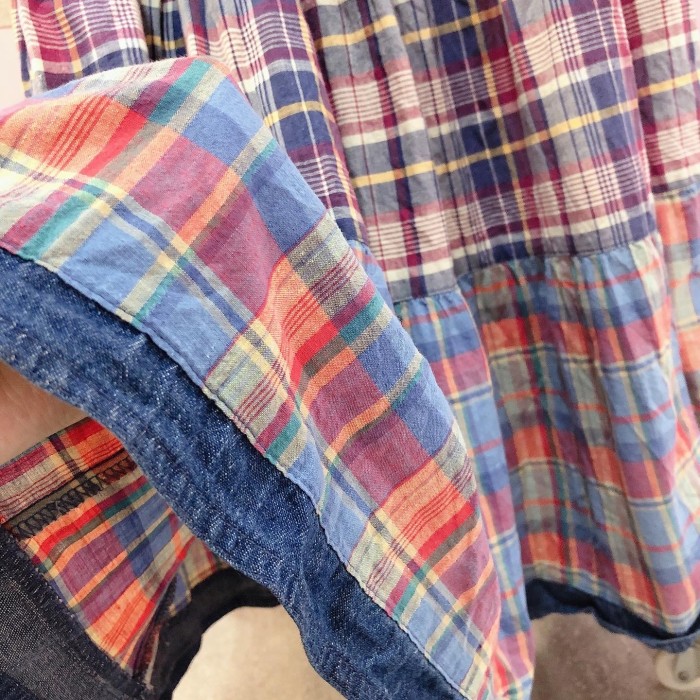 vintage check pattern skirt | Vintage.City 古着屋、古着コーデ情報を発信