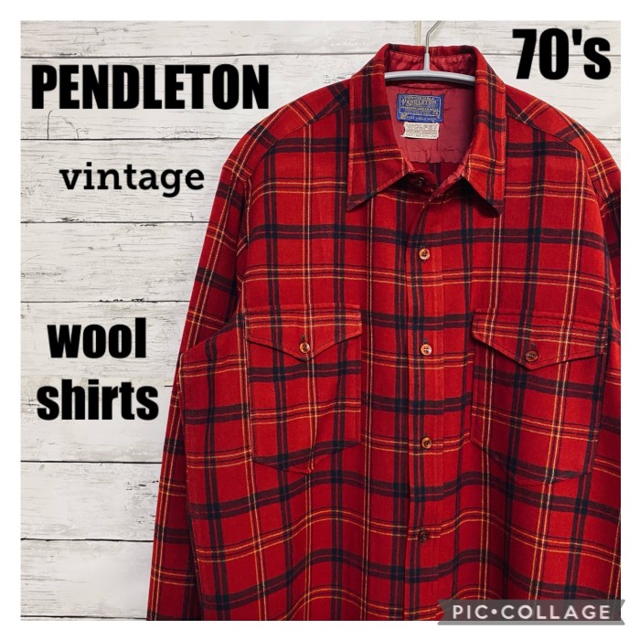 70s ペンドルトン PENDLETON ネルシャツ ウールシャツ USA製 | Vintage 