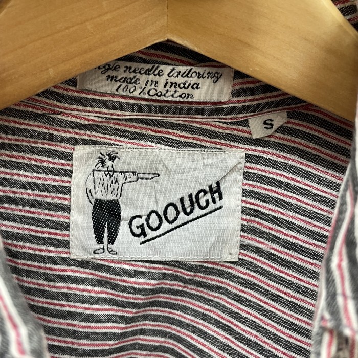 希少80s 90s グーチ Goouch シャツ ストライプ デッドストック S | Vintage.City 古着屋、古着コーデ情報を発信