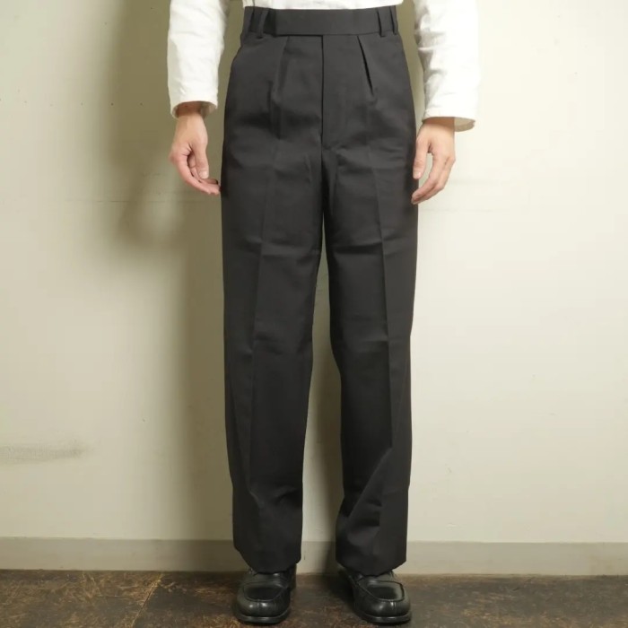 Royal Navy  No.3 Black Dress Trousers | Vintage.City 古着屋、古着コーデ情報を発信