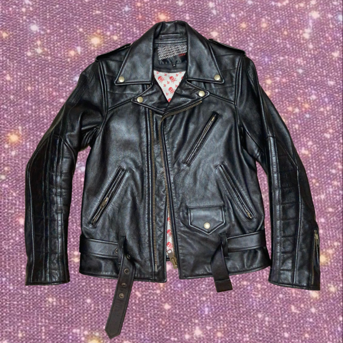 Y2K Cow Leather Double Riders Jacket | Vintage.City 古着屋、古着コーデ情報を発信