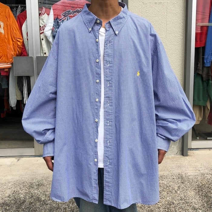 90s ラルフローレン チェックシャツ ボタンダウンシャツ 長袖 刺繍ロゴ | Vintage.City 古着屋、古着コーデ情報を発信