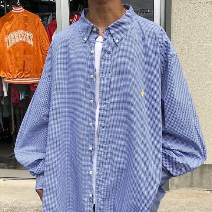 90s ラルフローレン チェックシャツ ボタンダウンシャツ 長袖 刺繍ロゴ | Vintage.City 빈티지숍, 빈티지 코디 정보