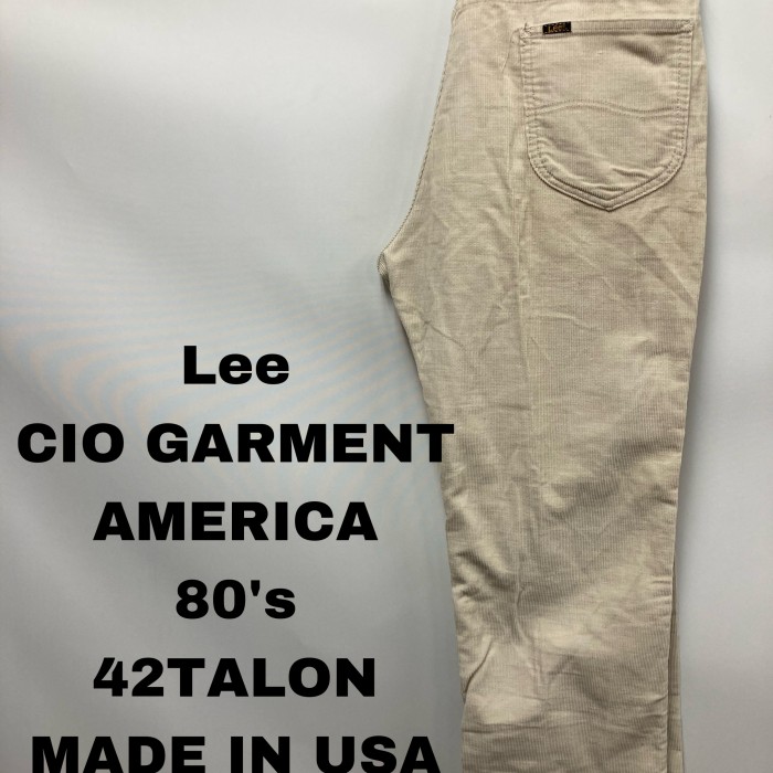 Lee CIO GARMENT AMERICA 80'sホワイトコーデュロイ | Vintage.City
