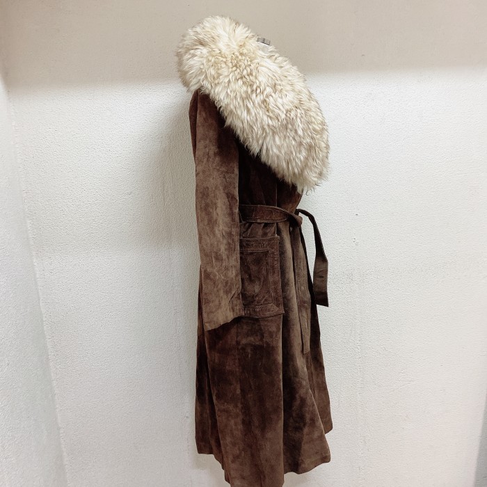 ヴィンテージ　スウェードコート　焦げ茶　vintage suede coat | Vintage.City 古着屋、古着コーデ情報を発信