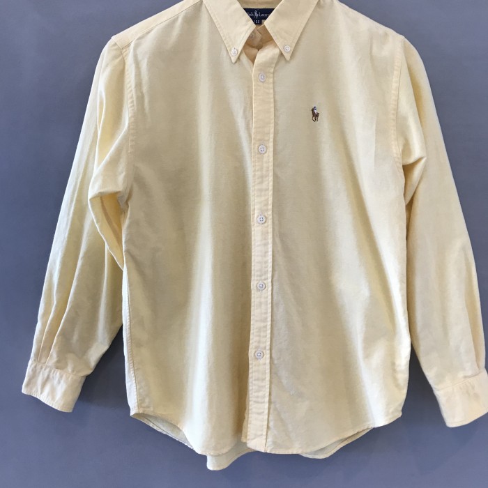ラルフローレン オックスフォード ボタンダウンシャツ 黄 160cm | Vintage.City 古着屋、古着コーデ情報を発信
