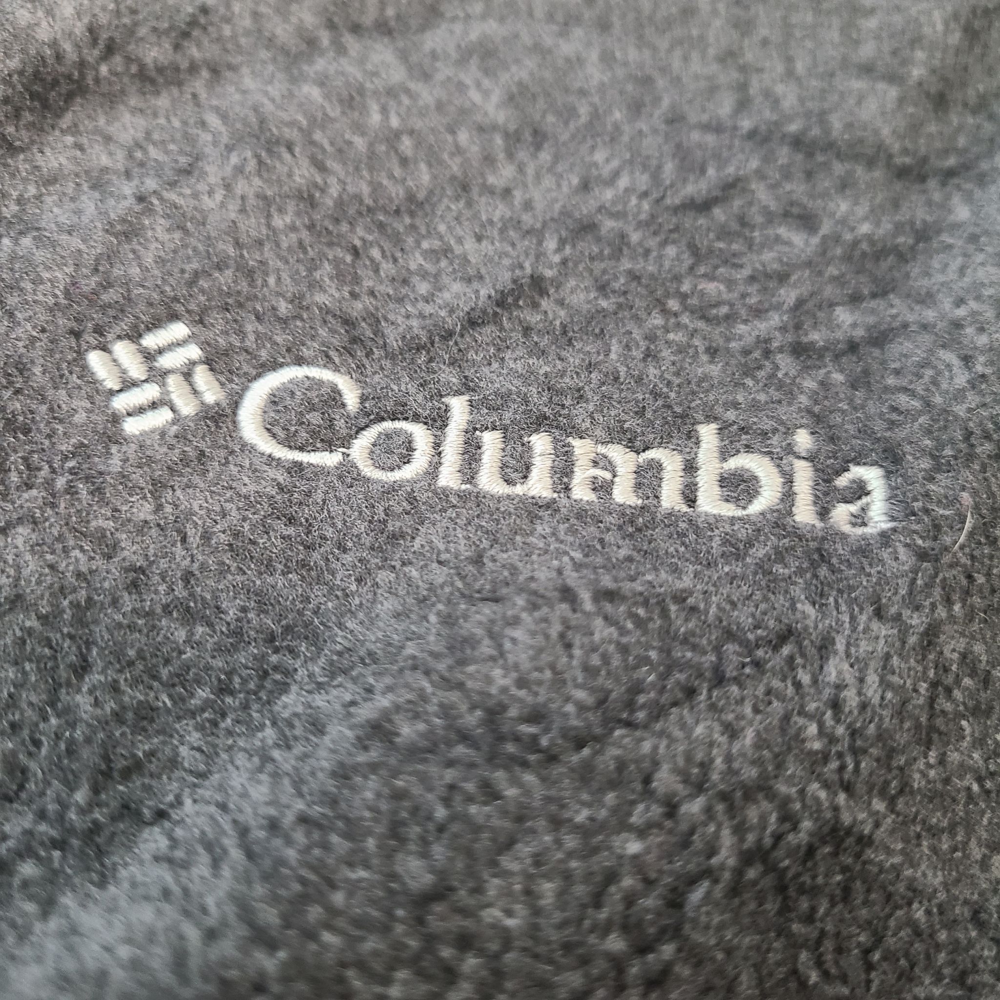 00s Columbia ロゴ刺繍 フリース 中綿 ジャケット 紺M S2410