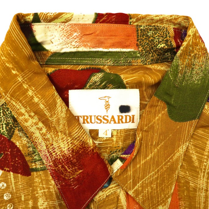 TRUSSARDI ビッグサイズ 総柄レトロシャツ オールド 日本製 | Vintage.City 古着屋、古着コーデ情報を発信