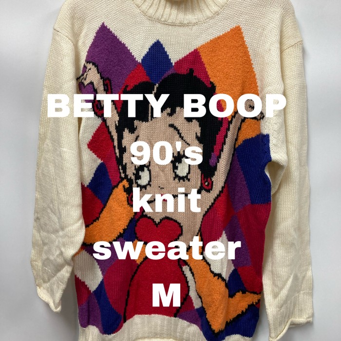 BETTY BOOP 90's knit sweater M | Vintage.City