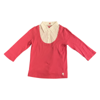 Courreges 3/4 Sleeve Polo Tee Pink/White | Vintage.City 빈티지숍, 빈티지 코디 정보
