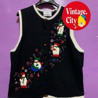 14)マリサクリスティーナクリスマスニットベスト | Vintage.City 古着屋、古着コーデ情報を発信