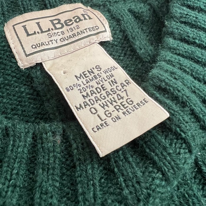 L.L.Bean エルエルビーン ウール セーター グリーン L | Vintage.City 古着屋、古着コーデ情報を発信